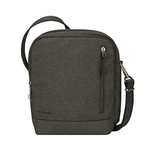 Travelon Unisex Urban Urban - mała torba na ramię antykradzieżowa, łupek, Jeden rozmiar,