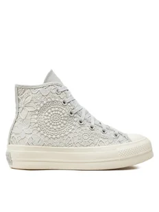 Converse Trampki Chuck Taylor All Star Lift Platform Butterflies A07538C Różowy - Trampki damskie - miniaturka - grafika 1