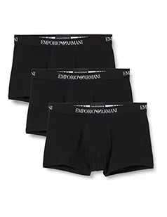 Emporio Armani Męskie szorty retro 11610cc722, czarne (Nero/Nero/Nero 21320), rozmiar XL, czarny, XL - Spodenki damskie - miniaturka - grafika 1