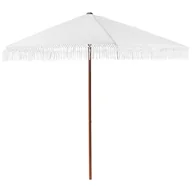 Parasole ogrodowe - Beliani Parasol ogrodowy 258 cm MURASA Biały - miniaturka - grafika 1