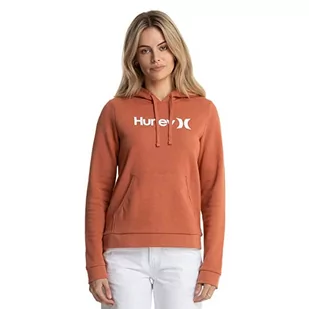Hurley Damska bluza z kapturem OAO Seasonal, czerwony (Mineral Red), S - Bluzy damskie - miniaturka - grafika 1