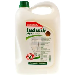 Płyn do naczyń LUDWIK 5kg bezbarwny bezzapachowy - Płyny do naczyń - miniaturka - grafika 1