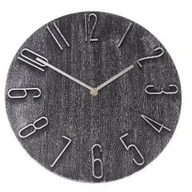 Zegary - Zegar ścienny Berry dark grey, śr.30,5 cm, plastik - miniaturka - grafika 1