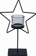 Oświetlenie świąteczne - Świecznik Gwiazda metalowy na jedną świece Tealight 38 cm - miniaturka - grafika 1