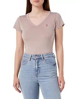 Koszulki i topy damskie - G-STAR RAW Women's Eyben Stripe Slim V-Neck Top T-Shirt, fioletowy (dumic gd D21314-B059-D835), XS, Fioletowy (Dumic Gd D21314-b059-d835), XS - grafika 1