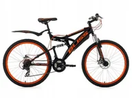 Rowery - Rower Górski 26 Mtb Amortyzacja Przód Tył Hamulce Tarczowe 21 Bieg Downhill - miniaturka - grafika 1