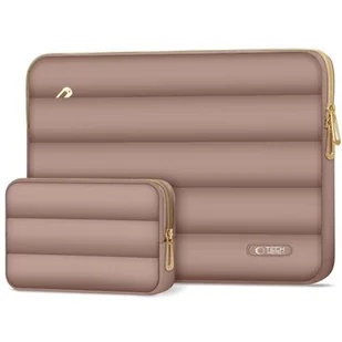 Etui na laptopa TECH-PROTECT Puffy 15-16 cali Kremowy - Torby na laptopy - miniaturka - grafika 1