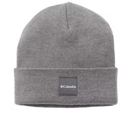 Czapki i chusty sportowe męskie - Czapka Columbia City Trek Heavyweight Beanie 1911251024 - szara - miniaturka - grafika 1