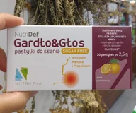 Przeziębienie i grypa - NUTRIDef Gardło i głos pastylki do ssania o smaku pomarańczy Nutrileya - miniaturka - grafika 1