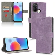 Portfele - Kompatybilny z portfelem Zte Blade A52 Case Pokrywa blokująca RFID z podpórką Fioletowy - miniaturka - grafika 1