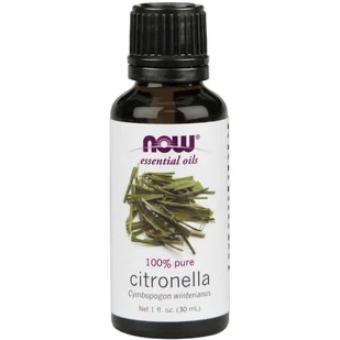 Now Foods 100% Olejek z Citronelli - Cytronelowy (30 ml) - Aromaterapia - miniaturka - grafika 4