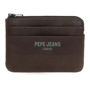 Pepe Jeans Głęboki Portfel Brązowy 11x7x1,5 cm Skóra by Joumma Bags, Brązowy brązowy, Talla única, portmonetka - Portfele - miniaturka - grafika 1