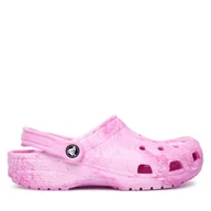 Klapki i japonki damskie - Klapki Crocs Classic Watercolor Marbled Clog 211583 Różowy - miniaturka - grafika 1