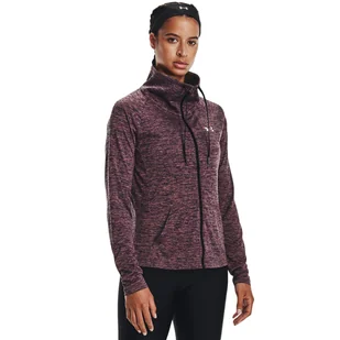 Damska bluza treningowa UNDER ARMOUR Tech Twist FZ - fioletowa - Bluzy sportowe damskie - miniaturka - grafika 1
