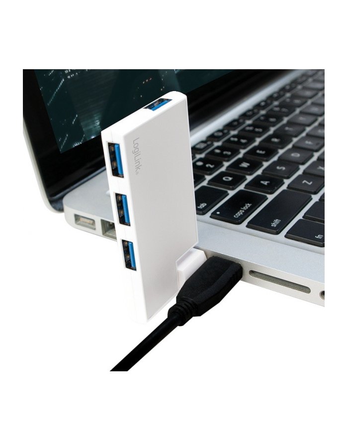 logilink Hub 4xUSB3.0, OTG, srebrny UA0303