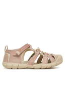 Buty dla dziewczynek - Keen Sandały Seacamp II Cnx 1030816 Złoty - miniaturka - grafika 1