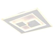 Lampy sufitowe - DEGAS R63511131 kwadratowy nowoczesny biały plafon LED 34W 2700-6500K DIM + pilot - miniaturka - grafika 1