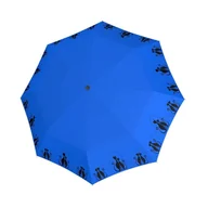 Parasole - Parasol damski Doppler Fiber Magic Cats Family automatyczny składny niebieski - miniaturka - grafika 1