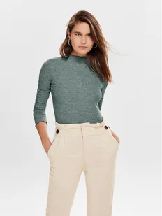 ONLY Bluzka Emma 15180040 Zielony Slim Fit - Bluzki damskie - miniaturka - grafika 1
