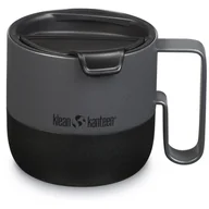 Kubki termiczne - Kubek termiczny Klean Kanteen Rise 14oz Mug (w/ Flip Lid) Kolor: czarny/szary - miniaturka - grafika 1