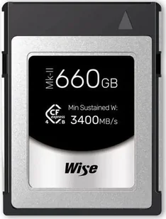 Karta Wise CFX4-B CFexpress 660 GB WI-CFX4-B660PM2 - Karty pamięci - miniaturka - grafika 1