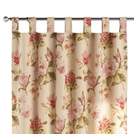 Zasłony - Zasłona na szelkach 1 szt., duże kwiaty na kremowym tle, Londres - miniaturka - grafika 1