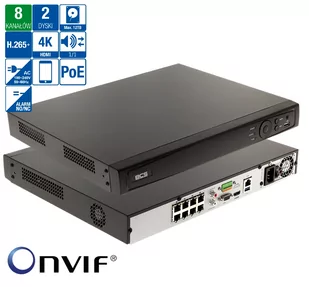 Rejestrator 8CH POE BCS-V-NVR0802-4K-8P SERIA VIEW na 8 kamer IP do 12MPx 2x6TB - Rejestratory do monitoringu - miniaturka - grafika 2