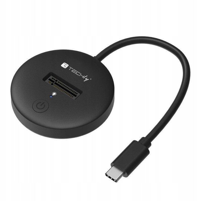 Techly Stacja dokująca do dysków M.2 SATA/NVME SSD z interfejsem USB-C
