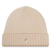 Czapki damskie - Czapka Guess V4BZ08 Z39B0 Beżowy - miniaturka - grafika 1