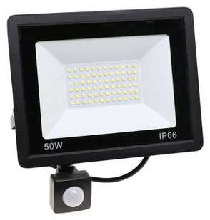 HALOGEN Naświetlacz Lampa LED z CZUJNIK RUCHU 50W - Halogeny - miniaturka - grafika 1