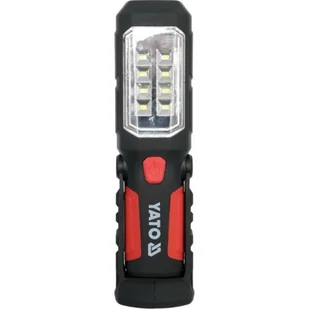 Yato Latarka diodowa warsztatowa 8+1 LED 2w1 magnetyczna 3xAA - YT-08513 - Oświetlenie warsztatowe - miniaturka - grafika 1