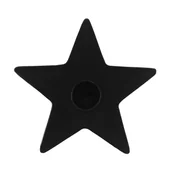 Świeczniki - Podstawka pod świeczkę świecznik "BLACK STAR" - miniaturka - grafika 1