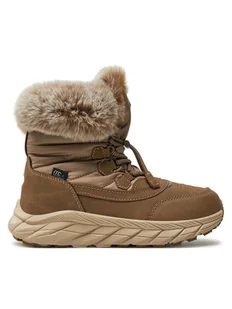 Leaf Śniegowce Solna LSOLN201Q Beżowy - Buty dla dziewczynek - miniaturka - grafika 1