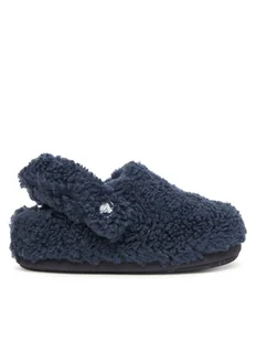 Crocs Kapcie Toddler Classic Cozzzy Slipper 210857 Granatowy - Buty dla dziewczynek - miniaturka - grafika 1
