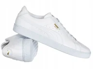 Sneakersy męskie - Buty męskie Puma Basket Classic XXI 374923-01 sneakersy białe skórzane buty - miniaturka - grafika 1