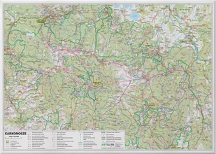 Karkonosze. Mapa dekoracyjna ścienna 1:50 000 - Mapy i plansze edukacyjne - miniaturka - grafika 1