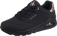 Trampki damskie - Skechers Damskie trampki UNO, czarne, 3 UK - miniaturka - grafika 1