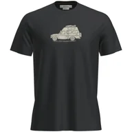 Koszulki sportowe męskie - Męska koszulka Icebreaker M Mer 150 Tech Lite SS Tee Cosy Camper Rozmiar: XXL / Kolor: czarny - miniaturka - grafika 1