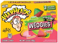 Żelki - Żelki Warheads Wedgies Kwaśne Owocowe Mix Smaków 99g z USA - miniaturka - grafika 1