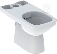 Miski WC - Stojąca miska WC Selnova Square do spłuczki nasadzanej, lejowa, B35 cm, H40 cm, T68 cm, częściowo ukryte mocowania, odpływ poziomy, Rimfree - miniaturka - grafika 1