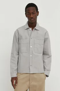 Kurtki męskie - Abercrombie & Fitch kurtka jeansowa męska kolor szary przejściowa - grafika 1