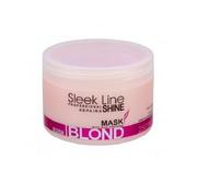 Maski do włosów - Stapiz Stapiz Sleek Line Mask Repair & Shine Blush Blond Maska Do Włosów Blond Z Jedwabiem 250ml - miniaturka - grafika 1