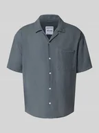 Koszule męskie - Koszula casualowa o kroju relaxed fit z rękawem o dł. 1/2 model ‘CAIDEN’ - miniaturka - grafika 1