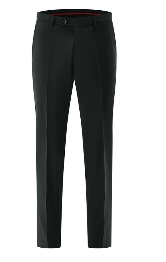CLUB OF GENTS CZARNE SPODNIE ELEGANCKIE PROSTE W KANT 88 6FA