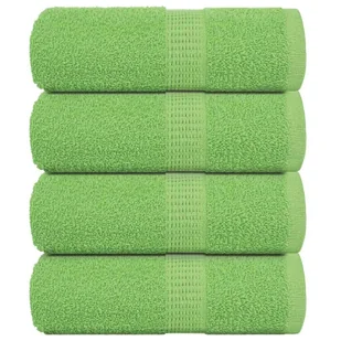 vidaXL Ręczniczki, 4 szt, zielone, 30x30 cm, 360 g/m2, bawełna 100% - Ręczniki - miniaturka - grafika 1