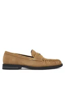 Mokasyny męskie - Guess Mokasyny FMJOSA SUE14 Beżowy - miniaturka - grafika 1