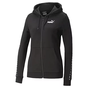 PUMA Damska bluza z kapturem Puma Power Tape na zamek błyskawiczny Tr Sweat - Bluzy damskie - miniaturka - grafika 1