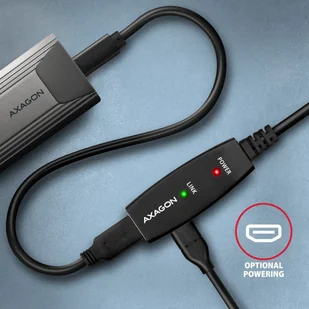 AXAGON ADR-305 USB 3.0 A-M -> A-F aktywny kabel przedłużacz/wzmacniacz 5m - Kable komputerowe i do monitorów - miniaturka - grafika 6