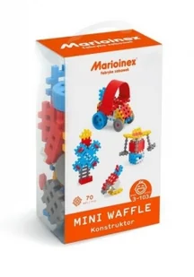 MARIO-INEX Klocki Waffle mini 70szt Konstruktor chłop.) MARIOINEX - Zabawki konstrukcyjne - miniaturka - grafika 2