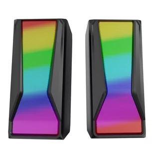 Marvo głośniki SG-274, 2.0, 6W, czarne, regulacja głośności, 150Hz-20kHz, RGB - Głośniki komputerowe - miniaturka - grafika 2